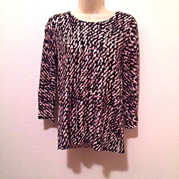 Dana Buchman Women's Soft Sweater Animal Print S - Picture 1 of 8